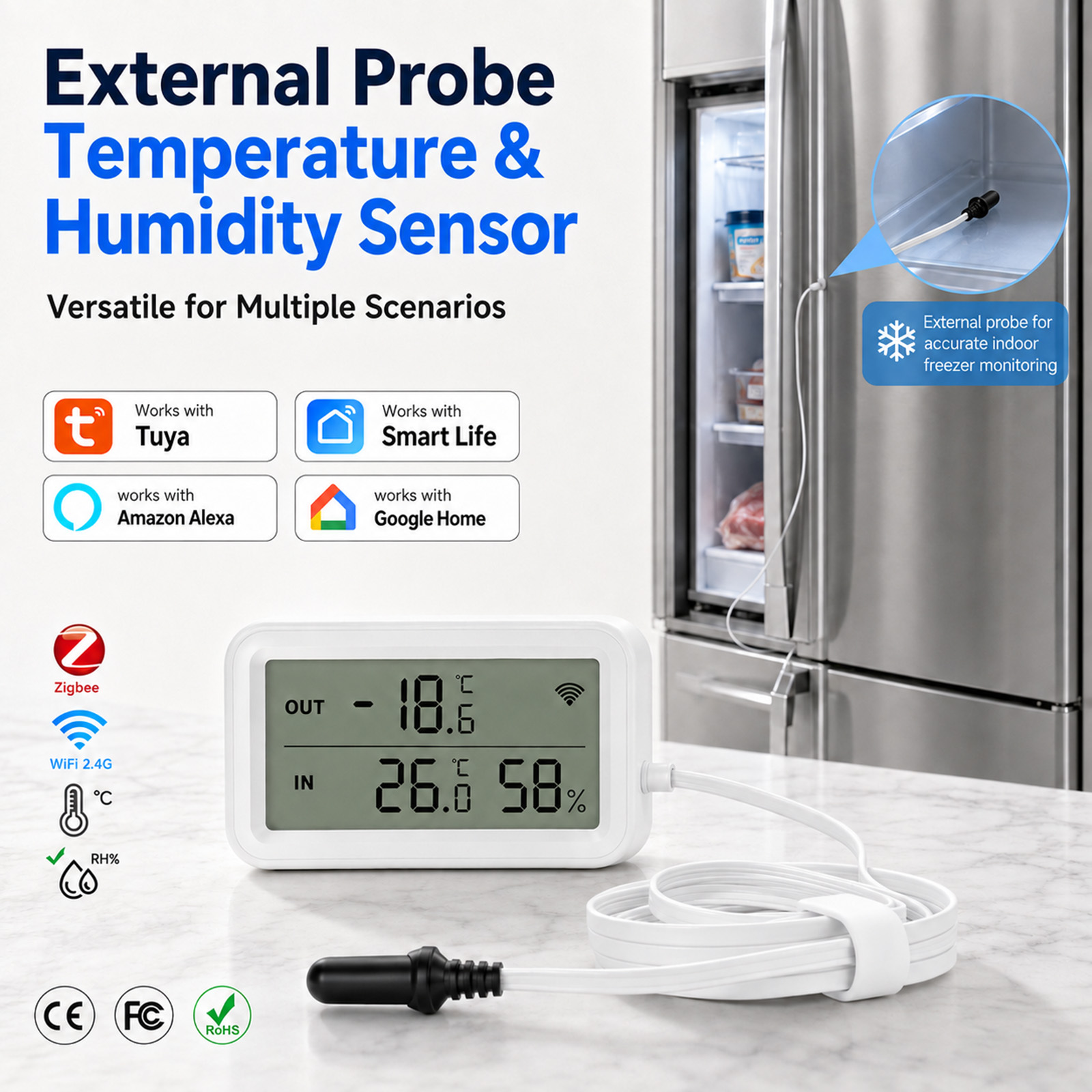 External Waterproof Probe Temp - Temperature Humidity Sensor review and price
