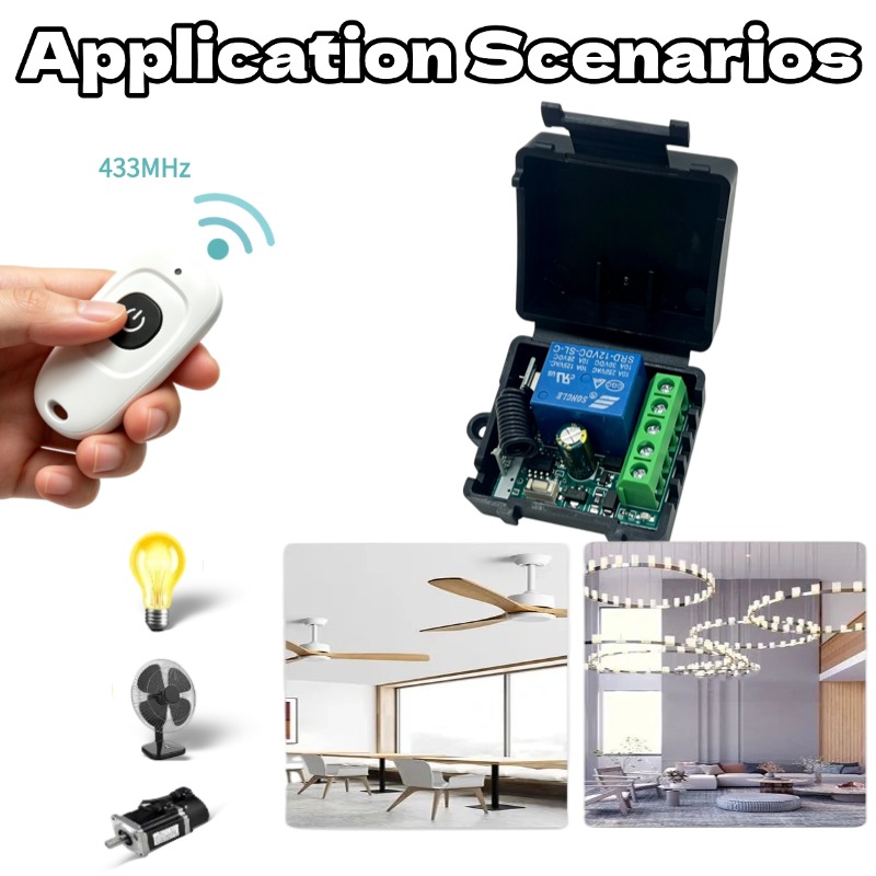 433MHz DC 12V 1CH Relay Module - 433Mhz Receiver Module review and price